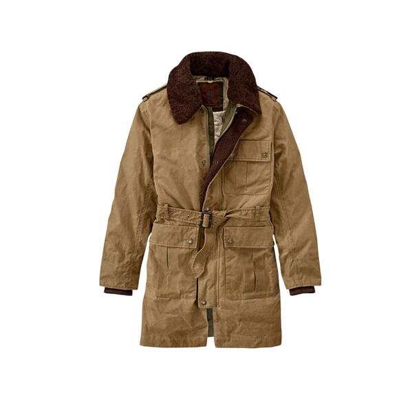 Timberland X British Millerain Premium Waxed Car Military Coat 8514J262 size L/G - Picture 2 of 13